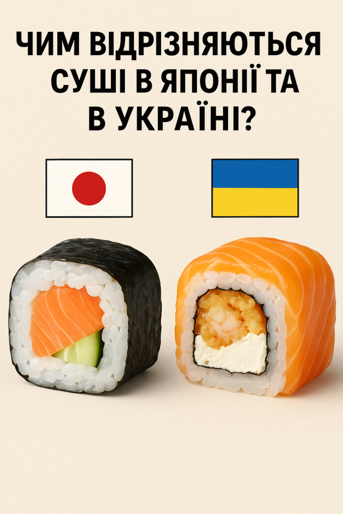 разница между суши в Украине и Японии